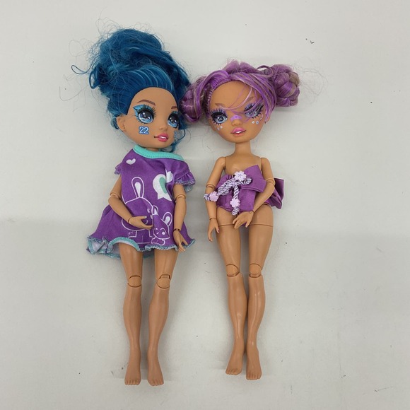 MGA Fashion Doll LOT 2 Rainbow High Toy Dolls Loose Used - Picture 1 of 4